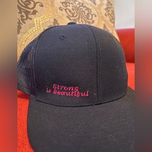 Strong is beautiful black snap back